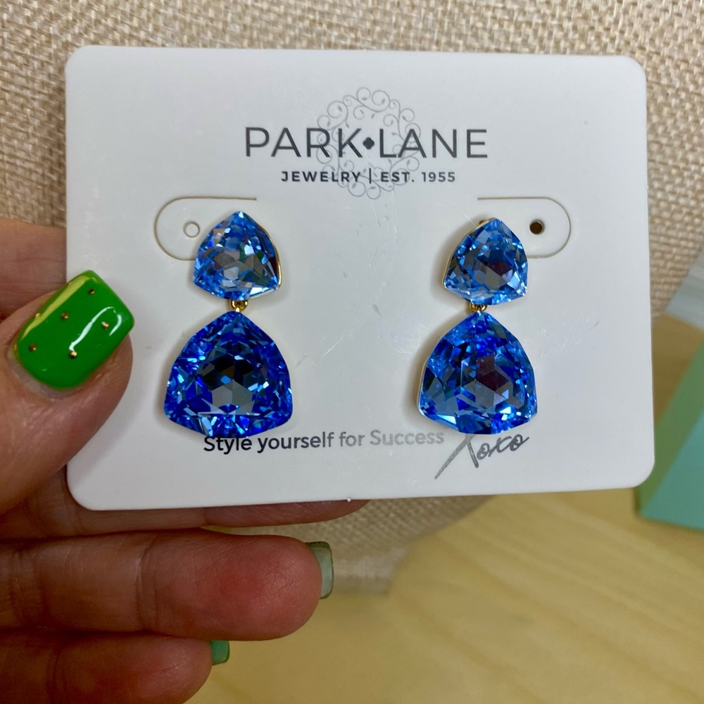 Park Lane Vibrant Blue Drop Earrings
